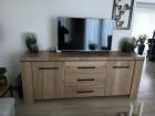 Dressoir, eikenlook, robuust,lxbxh: 230x54x90cm